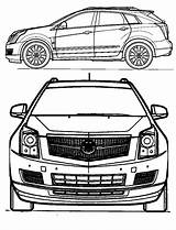 Coloring Cadillac Pages Srx sketch template