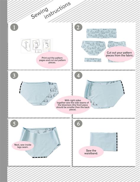 printable  high waisted bummies pattern   printable