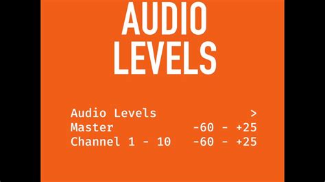 audio levels youtube