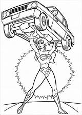 Wonder Woman Coloring Kids Pages Printable Funny sketch template
