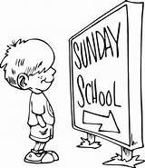 Sunday School Pages Coloring Clip Colouring Printable Fun Religious Clipart Sign Kidprintables Return Main Graphicsfactory Sundayschool Quick sketch template
