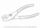 Draw Plier Drawing Step Pliers Tools Tutorials Drawingtutorials101 sketch template
