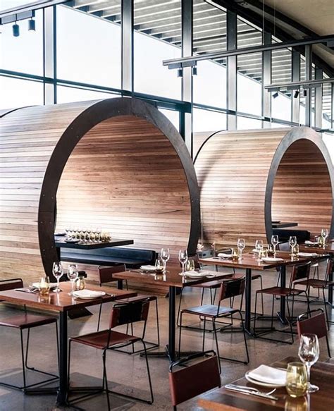 restaurant   wooden booth design concept shows simplicity