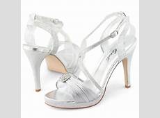 Silver Diamante Platform Pumps Evening Prom Dress High Heels Shoes