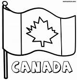 Flag Canadian Coloring Pages Drawing Flags Canada Print Printable Getdrawings Colorings Template Colors sketch template