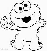 Cookie Monster Coloring Pages Baby Printable Kids Cool2bkids sketch template
