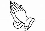 Praying Hands Prayer Clipart Coloring Hand Clip Cartoon Drawing Pray Pages Rubbing Together Vector National Cliparts Lenten Simple God Emoji sketch template