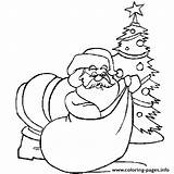 Christmas Tree Coloring Santa Pages Printable Father Para Colorear Drawing Noel Colour Navidad Dibujo Clipart Dibujos Papa Color La Book sketch template