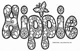 Hippie Coloring Pages Word Printable Clip Cool Clipart Adult Payloadz Hippy Words Colouring Drawing Cliparts Letters Drawings Adults Kids Color sketch template