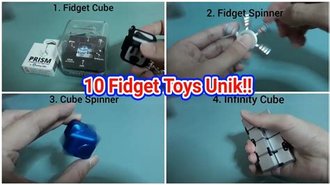 Review 10 Fidget Toys Fidget Gadgets Youtube