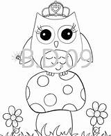 Owls Puppets Pages Coloring Template sketch template
