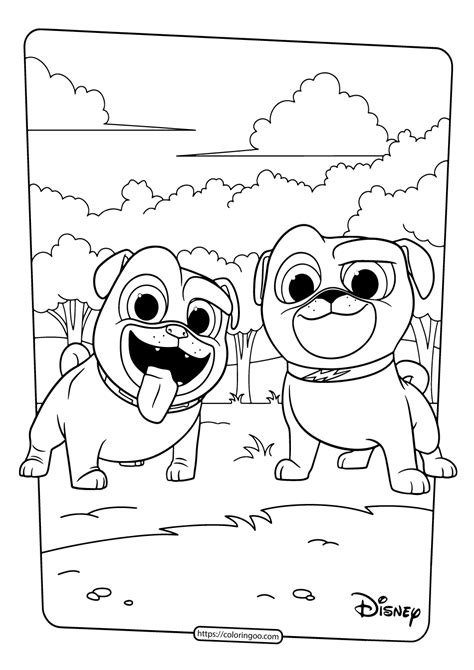 printable puppy dog pals coloring book pages