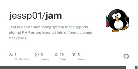 github jesspjam jam   php monitoring system  supports