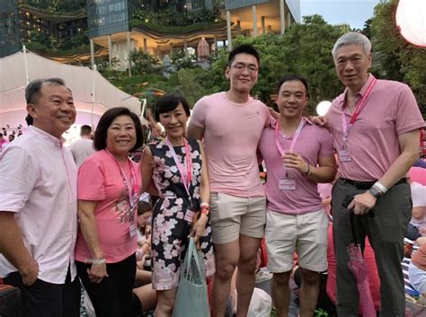 newlyweds li huanwu and heng yirui attend pink dot with first timer lee hsien yang the