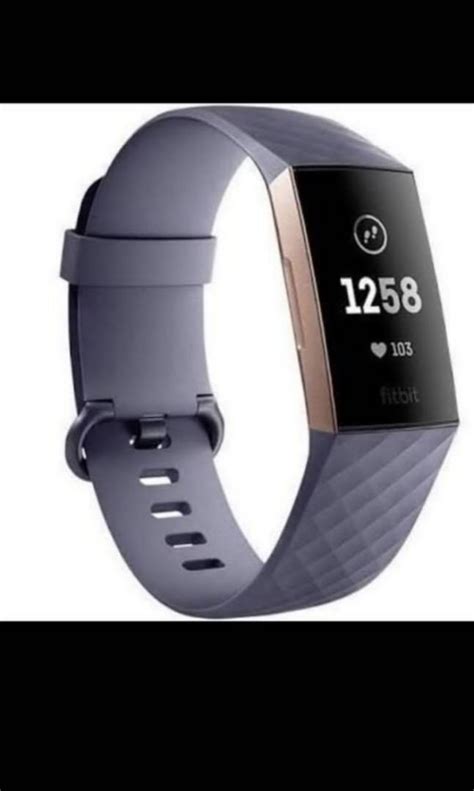 fitbit charge   blue gray mobile phones gadgets wearables smart watches  carousell