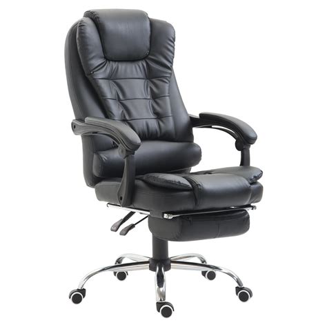 Homcom Reclining Pu Leather Executive Home Office Chair