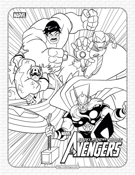 marvel avengers captan america  coloring pages
