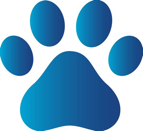 blue paw logos    clipartmag
