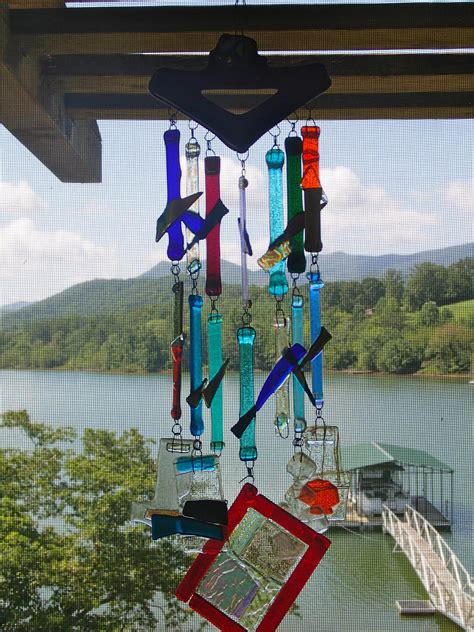 Wind Chimes Made From Fused Glass Wind Chimes Fused Glass Glass