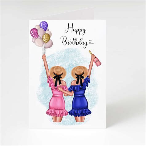 womens birthday card happy birthday card female birthday etsy