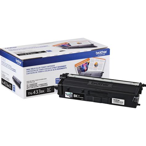 brother genuine high yield toner cartridge tnbk replacement black