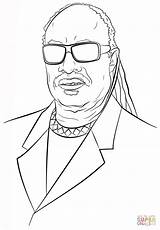Stevie Wonder Coloring Pages Celebrity Printable Drawing History Book Famous Print Color African American Month Categories sketch template