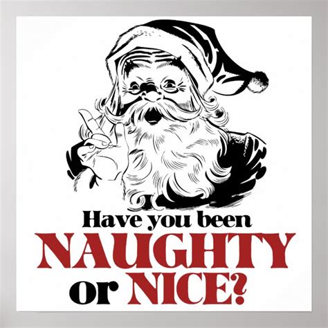 have you been naughty or nice poster