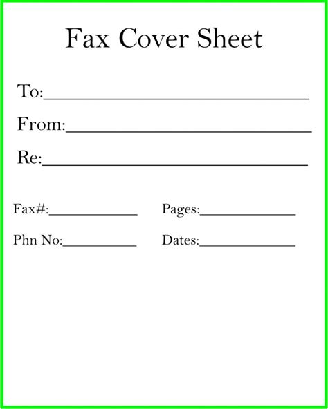 fax cover sheet word  cover sheet template fax cover sheet cover