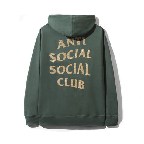 assc green glitter logo hoodie  youbetterfly