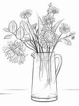 Pflanzen Sonnenblumen Ausdrucken sketch template