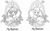 Baptism Precious Moments Coloring Pages Printable Christening Baby Colouring Mandala Coloringbook4kids sketch template