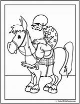 Horse Coloring Pages Riding Race Jockey Color Sheet Galloping Showing Waiting Getdrawings Colorwithfuzzy sketch template