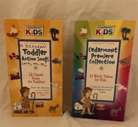 cedarmont kids vhs lot silly songs action songs preview collection tested  picclick uk