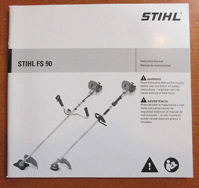 oem stihl fs  fs  trimmer brushcutter owner operator instruction manual ebay