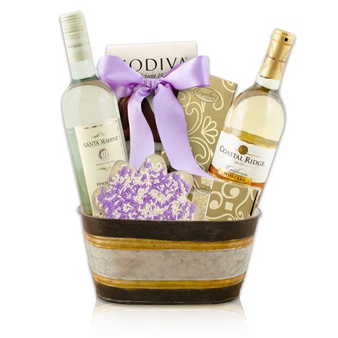 white wine duo gift basket