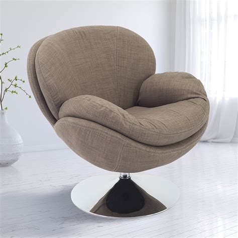 comfort chair  mac motion scoop leisure accent chair  khaki fabric