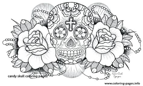 candy skull coloring pages  getcoloringscom  printable