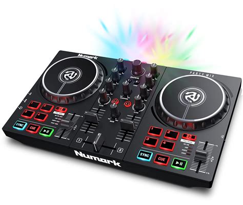 buy numark party mix ii dj controller  party lights dj set