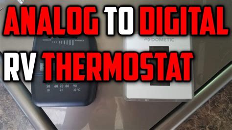 diy analog  digital rv thermostat upgrade youtube
