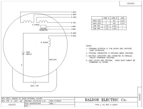 baldor reliance industrial motor wiring diagram wiring diagram images