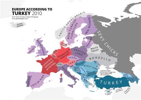 mapping stereotypes europe according to turkey funny maps map europe