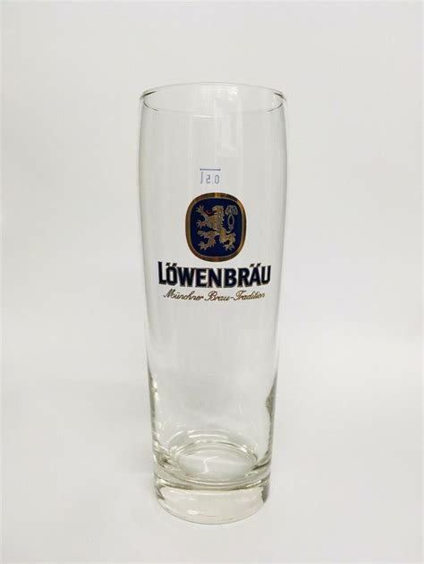Lowenbrau Munich Bavarian German Beer Glass 0 5 Liter Helles