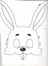 Conejos Mascaras Conejo Máscaras Pascua sketch template