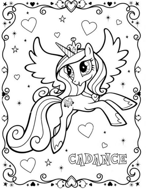 beautiful alicorn princess cadence coloring pages unicorn coloring