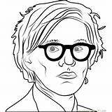 Andy Warhol Coloring Pages Coloringpages101 sketch template