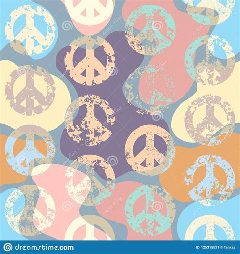 peace signs pattern stock vector illustration  peaceful