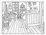 Gogh Colorear Quarto Chambre Imagui Arles Famosos Geografia Sal Cuadros Habitación Pinturasdoauwe Semente Famosas Educación Plástica Ot7 Ck Albumdecoloriages Habitacion sketch template