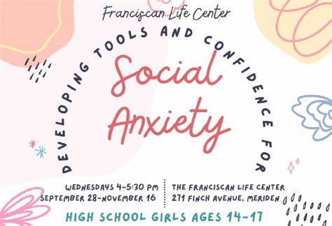 developing tools  confidence  social anxiety  franciscan life center counseling