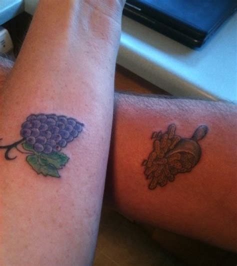 Our Couples Tattoo We Go Together Like Peanut Butter And