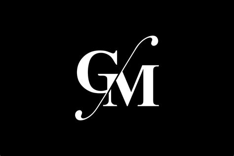 gm monogram logo design  vectorseller thehungryjpegcom